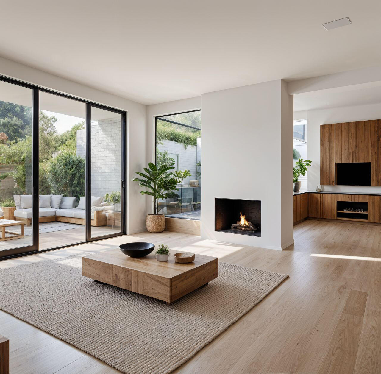 Ligra staging Ligra virtual staging example of a moody bedroom with ambiance